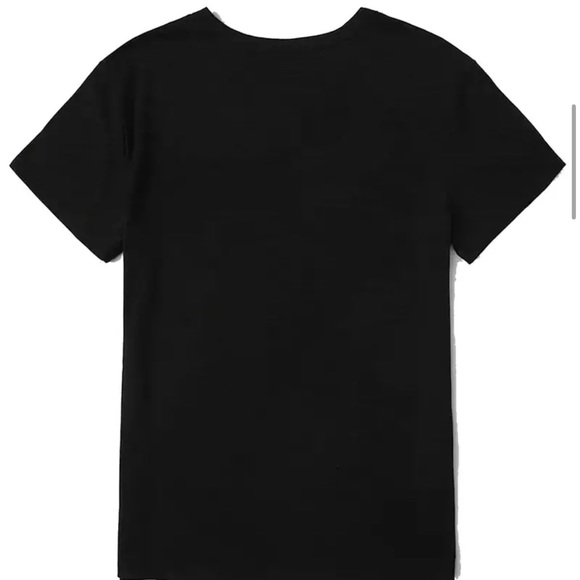 Black and white sarcastic funny graphics short sleeve t-shirt - Picture 2 of 5